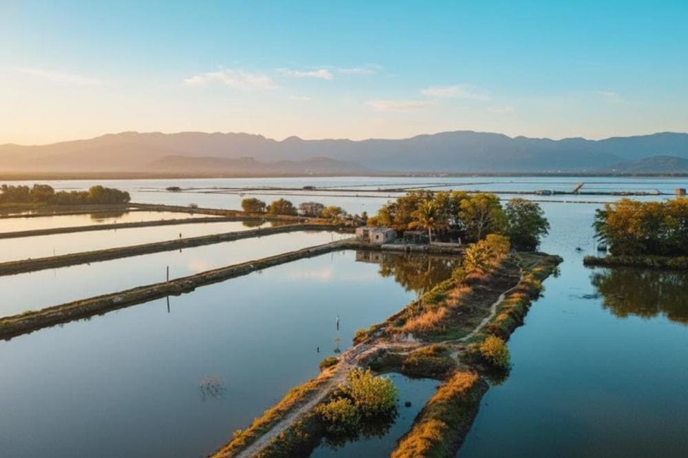 Những giây phút bình yên tại đầm Thủy Triều.